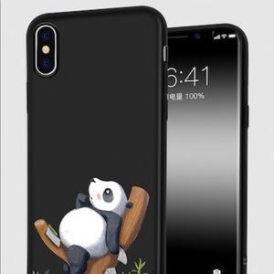 iPhone X cute panda case